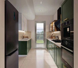 Kitchen in 3 BHK Apartment at Ashiana Aaroham, Sector 80 – for Sale