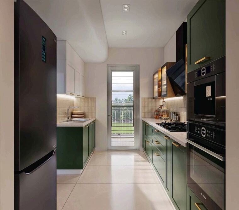 Kitchen, ashiana-aaroham 3 Bedroom 1569 Sq.Ft. Apartment In Sector 80 Gurgaon 10043915