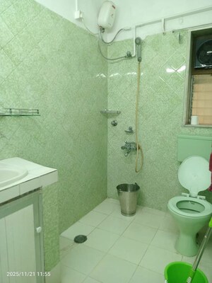 Bathroom in 2 BHK Apartment at Yashodham Complex, Goregaon East – for Rent