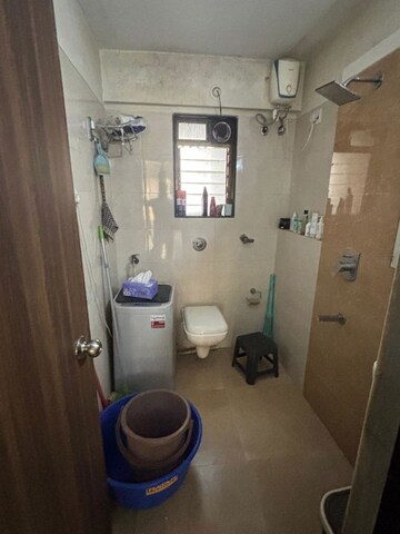 Bathroom in Studio Apartment at Chamunda Sudha Avenue, Kandivali West – for Rent