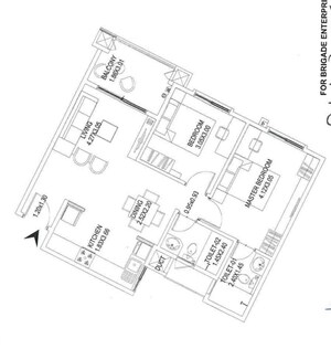 Master Plan in 2 BHK Apartment at Brigade Bricklane, Jakkuru – for Sale