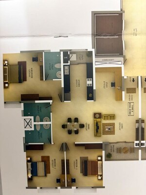 Floor Plan in 3 BHK Apartment at Mantri Webcity, Hennur – for Sale