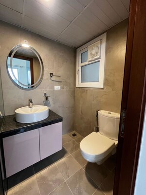 Bathroom in 3 BHK Apartment at Prestige Beverly Hills, Kokapet – for Rent