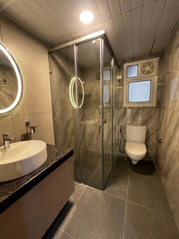 Bathroom in 3 BHK Apartment at Prestige Beverly Hills, Kokapet – for Rent