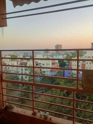 Balcony in 2 BHK Builder Floor at Nirman Nisarga, Bhusari Colony – for Sale