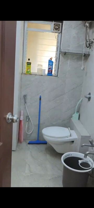 Bathroom in 1 BHK Apartment at Cosmos Orchid, Ghodbunder Road – for Rent