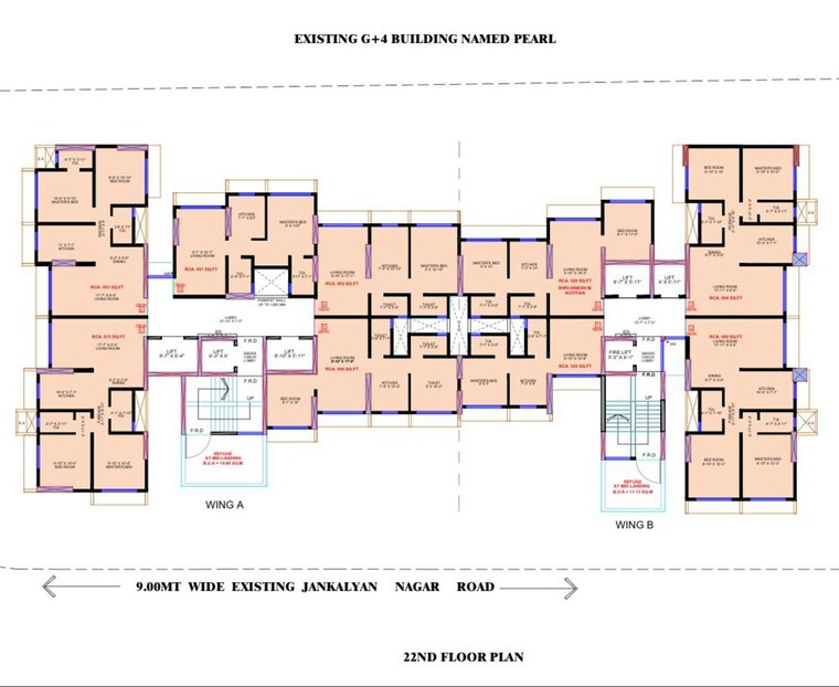 Floor Plan, malad west 1 Bedroom 437 Sq.Ft. Apartment In Malad West Mumbai 10044350