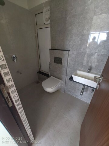 Bathroom in 2 BHK Apartment at Omkar Signet, Malad East – for Rent
