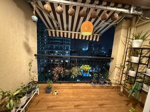 Balcony in 2 BHK Apartment at Raunak Laxmi Narayan Residency, Pokhran Road No Two – for Rent