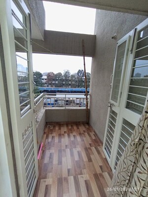 Balcony in 2 BHK Apartment at Shanti Sentosa Serene, Tathawade – for Rent
