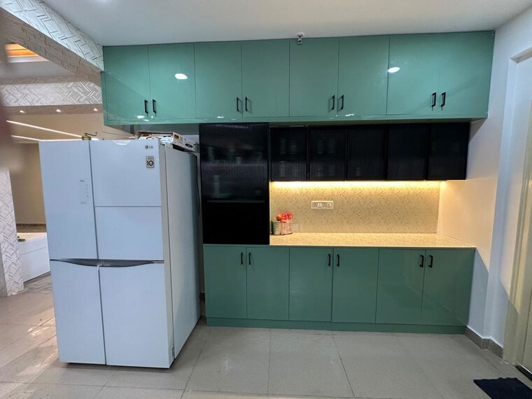 Kitchen, asian-sun-city 3 Bedroom 2670 Sq.Ft. Apartment In Kothaguda Hyderabad 10044545