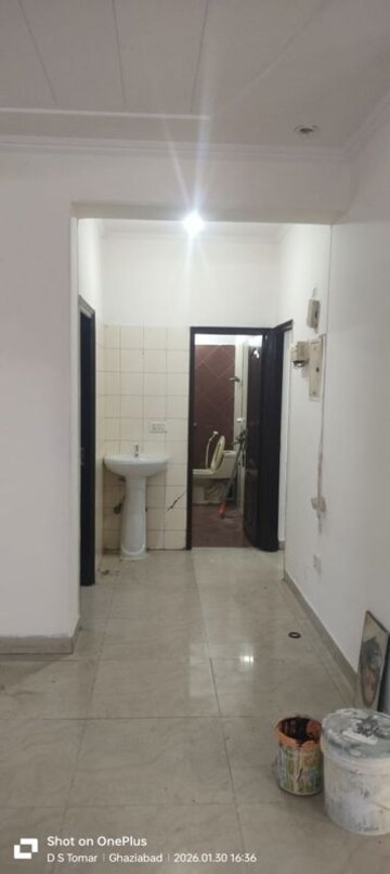Bathroom in 3 BHK Apartment at Vijaya Apartments, Indrapuram – for Sale