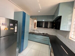 Kitchen in 3 BHK Apartment at Aparna HillPark Silver Oaks, Chanda Nagar – for Rent