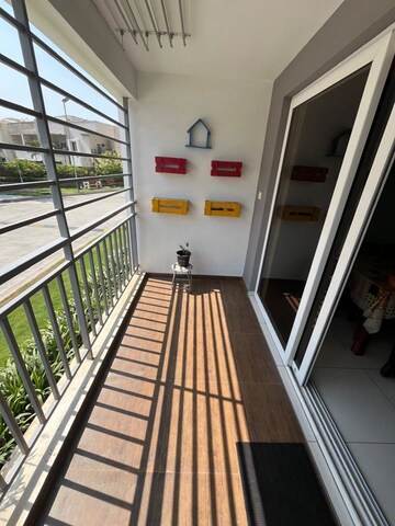 Balcony in 3 BHK Apartment at Aparna HillPark Silver Oaks, Chanda Nagar – for Rent