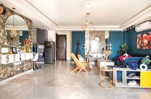 Living Room in 3 BHK Builder Floor at Saket – for Rent