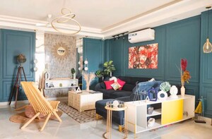 Living Room in 3 BHK Builder Floor at Saket – for Rent