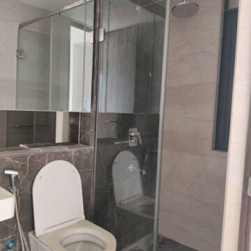 Bathroom in 3 BHK Apartment at Lodha Parkside, Kamala Mill – for Rent