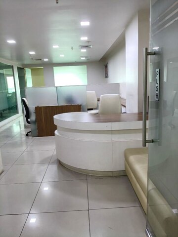 Bathroom in  Office Space at Savvy Shapath V, Prahlad Nagar – for Rent