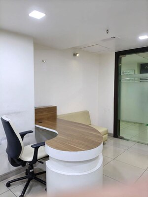 Bathroom in  Office Space at Savvy Shapath V, Prahlad Nagar – for Rent