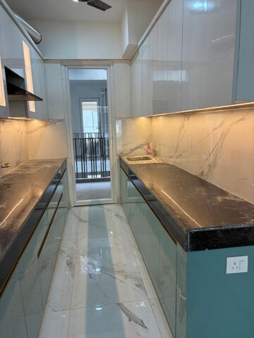 Kitchen in 3.5 BHK Builder Floor at Smart World Gems, Sector 89 – for Rent