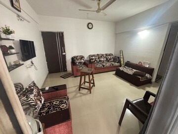 Living Room in 1 BHK Apartment at Abhiman Blithe Icon, Wagholi – for Rent