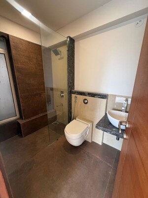 Bathroom in 3 BHK Apartment at Ekta Eros, Khar West – for Rent