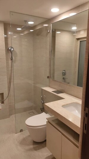 Bathroom in 3 BHK Apartment at Hiranandani Highland, Powai – for Rent