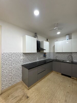 Kitchen in 3 BHK Builder Floor at Malviya Nagar – for Sale