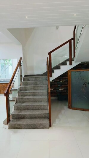 Staircase in 4 BHK Apartment at Babukhan Lakefront, Kokapet – for Rent