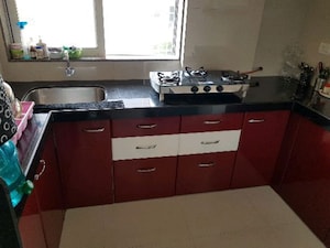 Kitchen in 2 BHK Apartment at Sai Baba Vihar Complex, Ghodbunder Road – for Rent