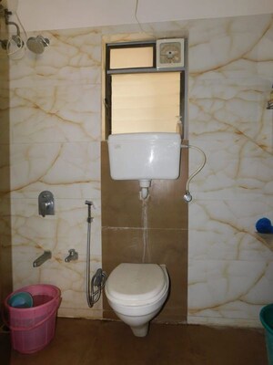 Bathroom in 3 BHK Apartment at Vijay Orovia, Ghodbunder Road – for Rent
