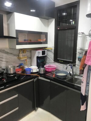 Kitchen in 2 BHK Builder Floor at Saket – for Rent