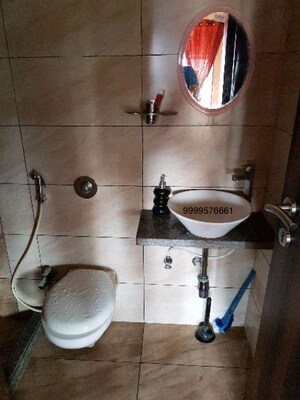 Bathroom in 1 BHK Apartment at Ace Aviana, Kasarvadavali – for Rent