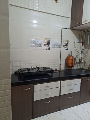 Kitchen in 1 BHK Apartment at Om Sai CHS Kharghar, Kharghar Sector 12 – for Rent