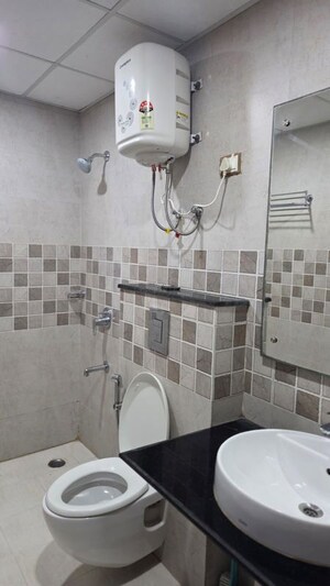 Bathroom in 3 BHK Apartment at MI Rustle Court, Gomti Nagar – for Rent