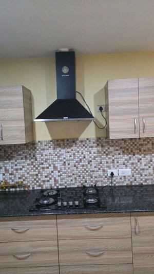 Kitchen in 3 BHK Apartment at MI Rustle Court, Gomti Nagar – for Rent
