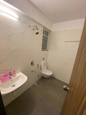 Bathroom in 3 BHK Apartment at Goel Ganga Newtown Phase 2, Dhanori – for Rent