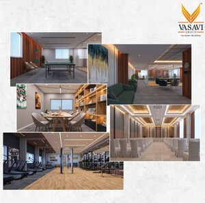 Living Room in 2.5 BHK Apartment at Vasavi Lakecity East, Hafeezpet – for Sale