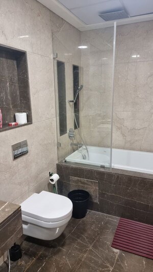 Bathroom in 3 BHK Apartment at Lokhandwala Minerva Mahalaxmi, Mahalaxmi – for Rent