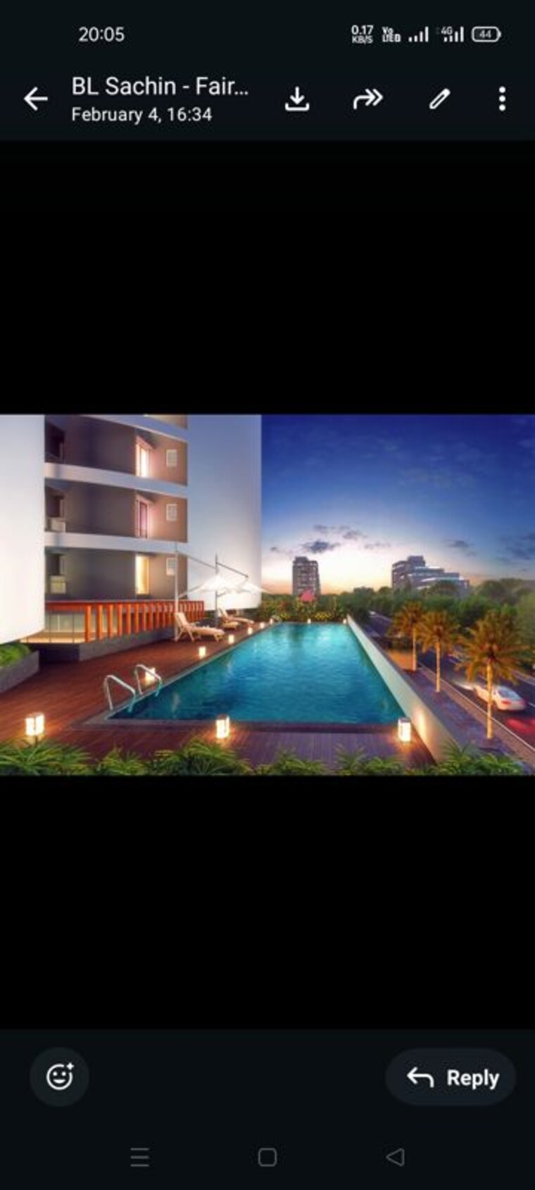 Swimming Pool, krishna-fairmont 3 Bedroom 1065 Sq.Ft. Apartment In Wakad Pune 10049523
