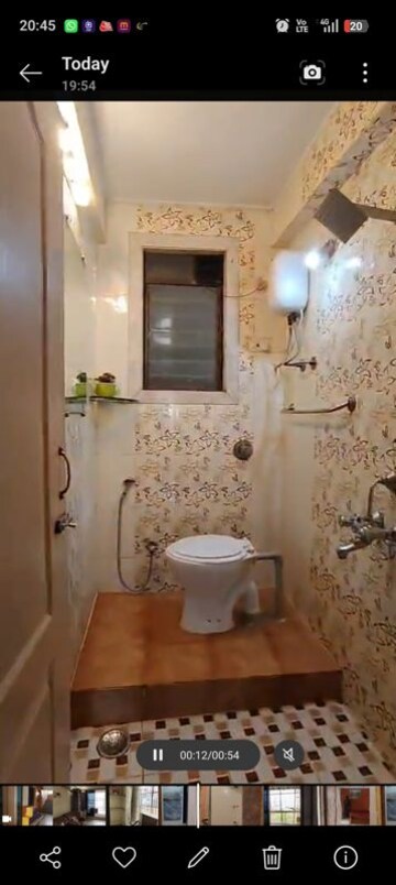 Bathroom in 2 BHK Apartment at Raj Uday Apartment, Sanpada – for Rent