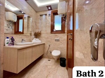 Attached Bathroom in 5 BHK Builder Floor at South Extension ii – for Rent