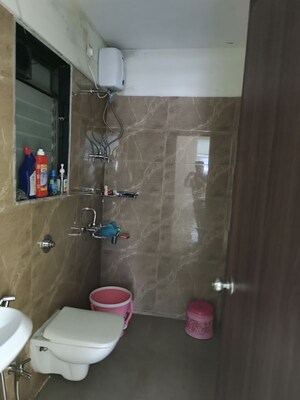 Bathroom in 2 BHK Apartment at MJ Shah Centrio, Govandi – for Rent
