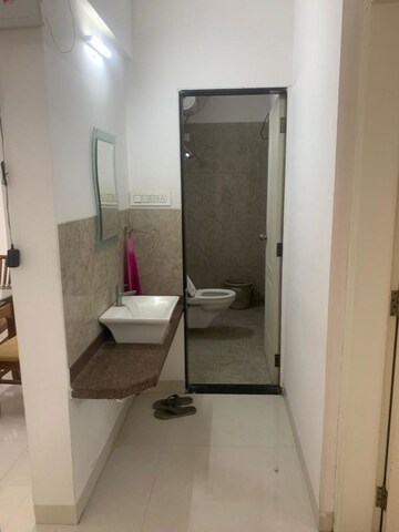 Bathroom in 2 BHK Apartment at Shree Tirupati Maple Tower, Kondhwa – for Rent