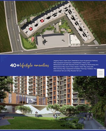 2 BHK Apartment – Exterior View View at Rama Skyland, Moshi - for Rent