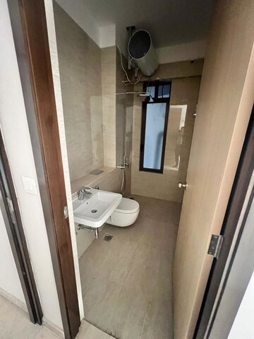Bathroom in 3 BHK Apartment at Adani Ten BKC, Bandra East – for Rent