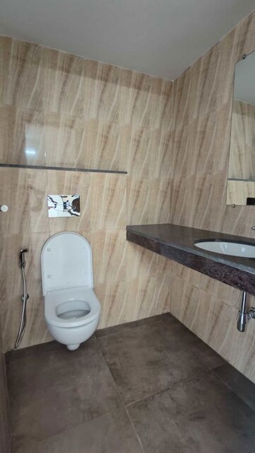 Bathroom in 3 BHK Apartment at Silver Arch Thane West, Samata Nagar – for Rent