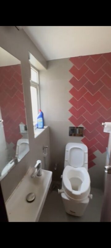 Bathroom in 3 BHK Apartment at Silver Arch Thane West, Samata Nagar – for Rent