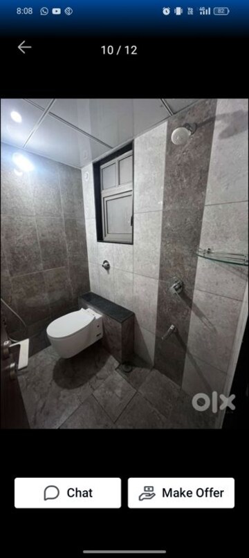 Bathroom in 2 BHK Apartment at Vilas Javdekar Yashwin Enchante, Kharadi – for Rent