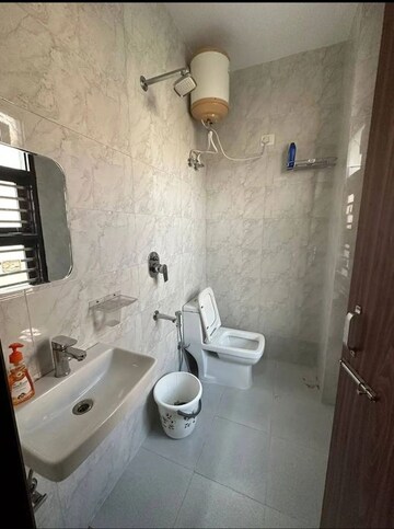Bathroom in 3 BHK Builder Floor at Chattarpur – for Rent